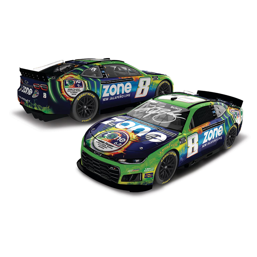 Kyle Busch Autographed Zone Jalapeno Lime 1:24 Standard 2026 Diecast Car #8 NASCAR