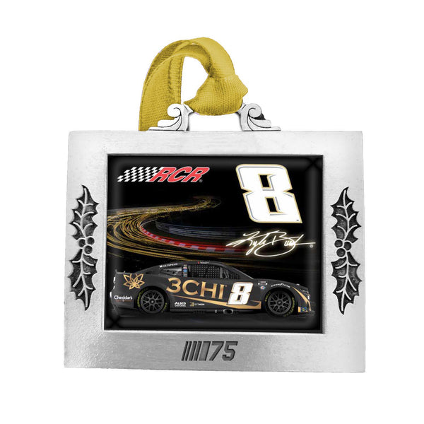 Kyle Busch 2023 Pewter Picture Frame Christmas Ornament #8 NASCAR