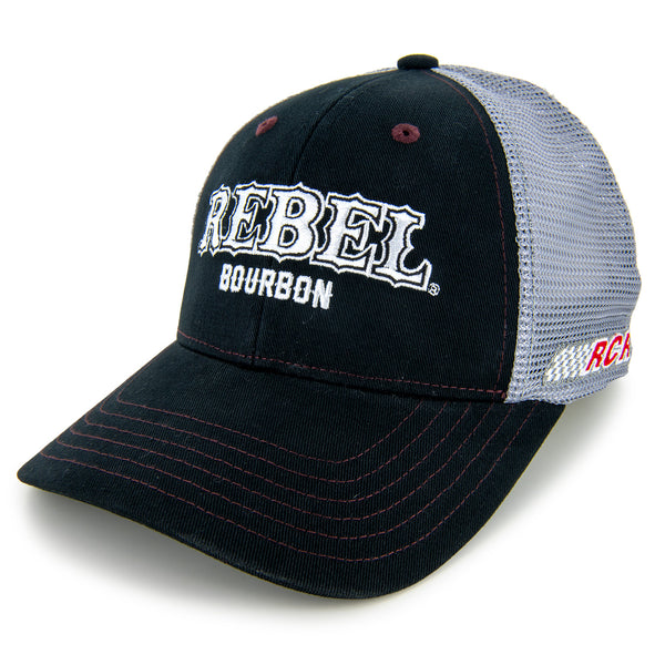 Kyle Busch 2023 Rebel Bourbon Sponsor Mesh Hat Black #8 NASCAR