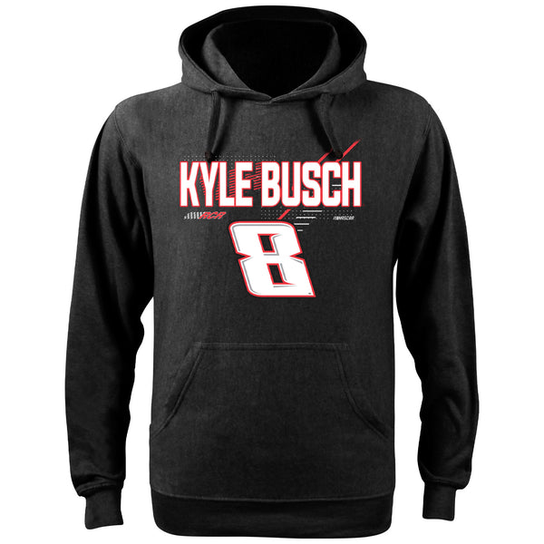 Kyle Busch 2024 Name and #8 Hoodie Sweatshirt Black NASCAR