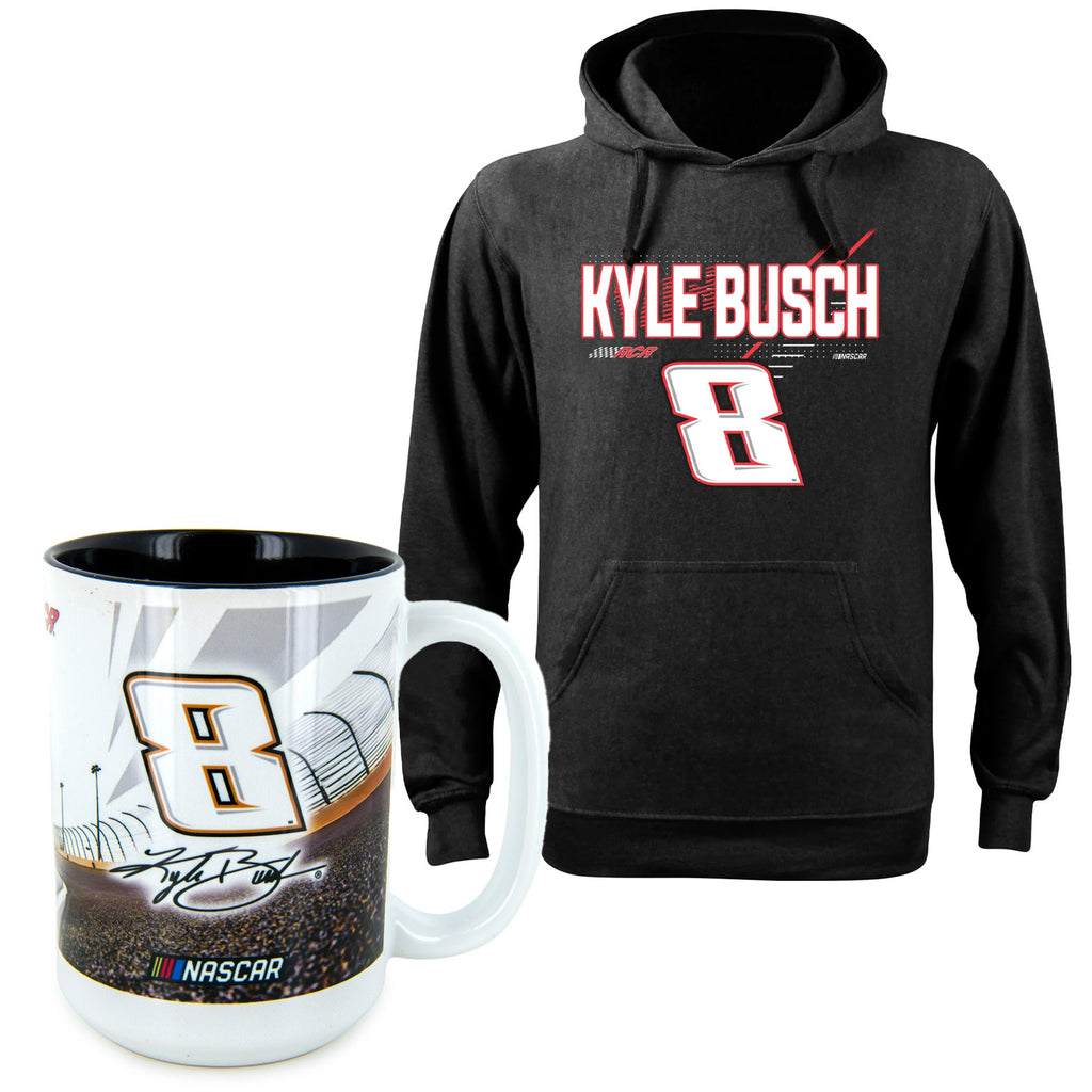 Kyle Busch #8 Hoodie and Deluxe 15oz Coffee Mug BUNDLE PRICED