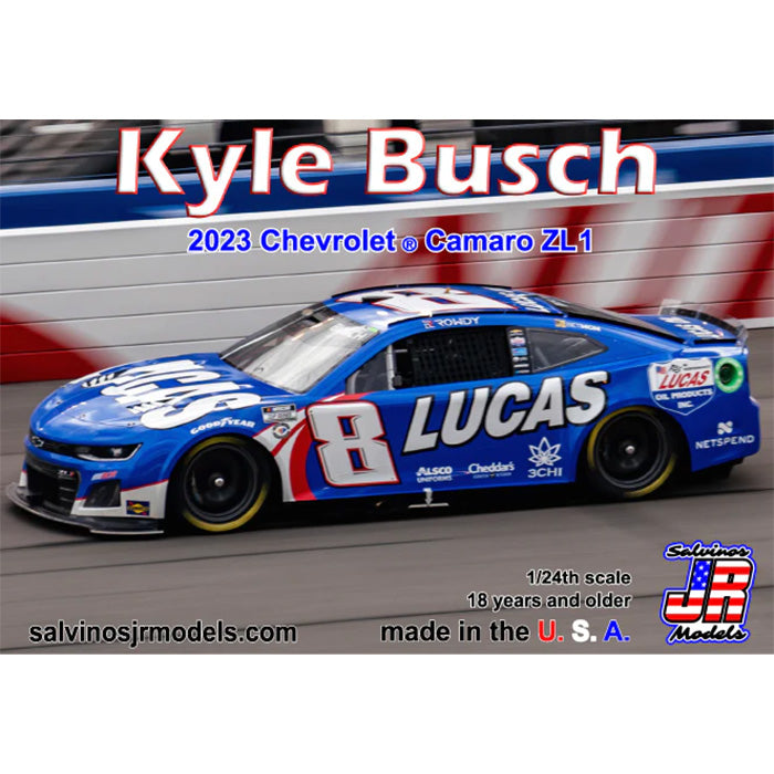 Kyle Busch 2023 Lucas Oil 1:24 Adult Model Car Kit #8 NASCAR