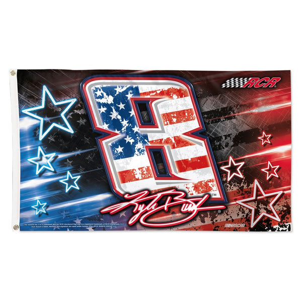 Kyle Busch 2024 Patriotic #8 NASCAR 3x5 Flag