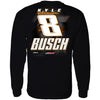 Kyle Busch 2024 Long Sleeve Cheddar's #8 Car T-Shirt Black NASCAR