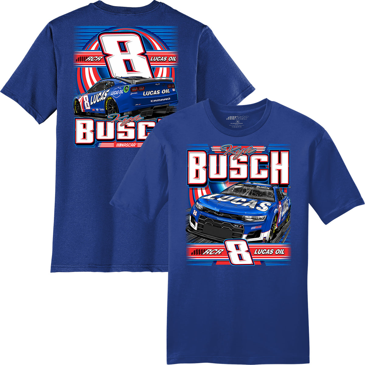 kyle-busch-2024-lucas-oil-royal-car-t-shirt-blue-s-racingusa