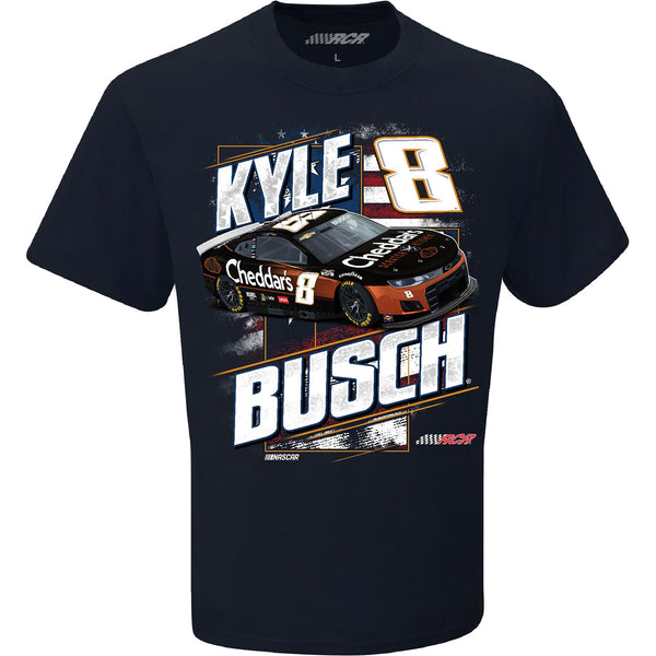 Kyle Busch 2024 Patriotic Cheddar's T-Shirt Blue #8 NASCAR