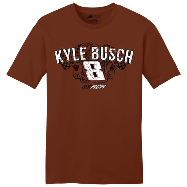 Kyle Busch 2024 Rebel Bourbon Car T-Shirt Brown #8 NASCAR
