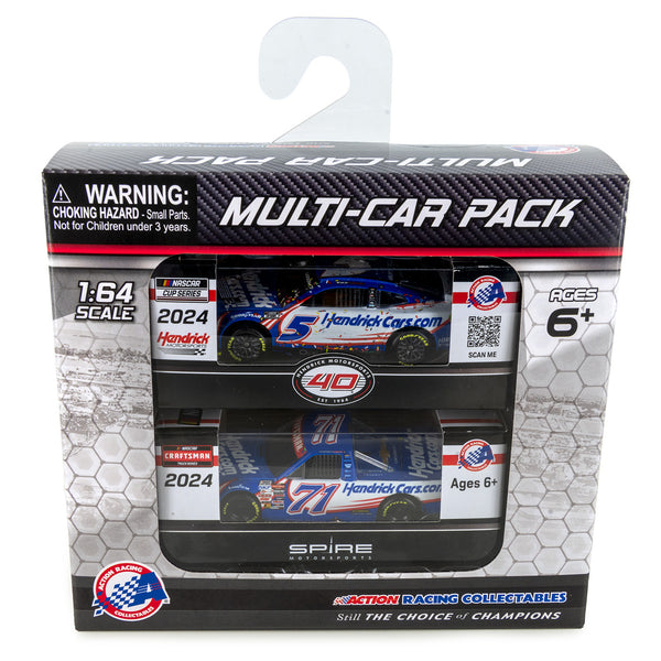 Kyle Larson / Rajah Caruth Las Vegas Race Win HendrickCars Cup and Truck 1:64 Standard 2024 2-Car Diecast Set In Special Collectible Packaging NASCAR