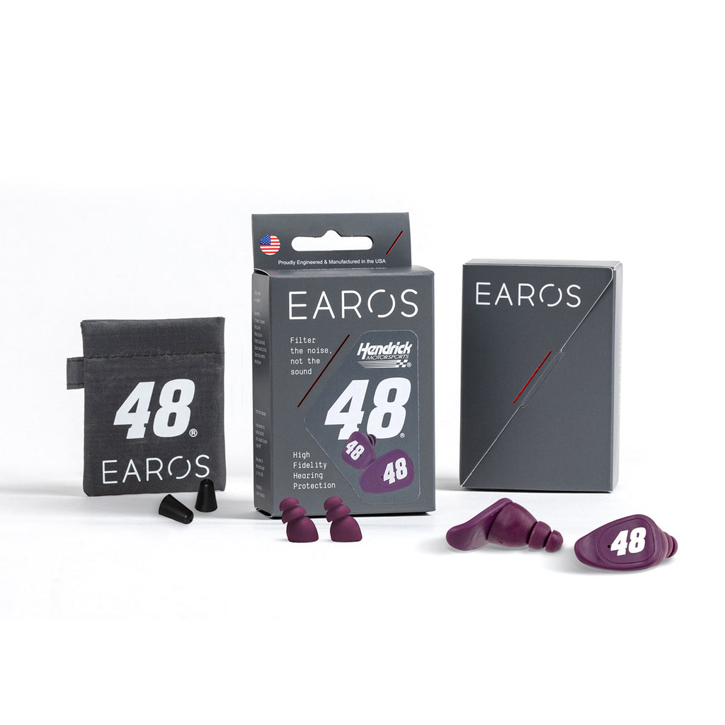 Alex Bowman #48 EAROS SPORT 20dB NRR Hearing Protection Ear Plugs NASCAR