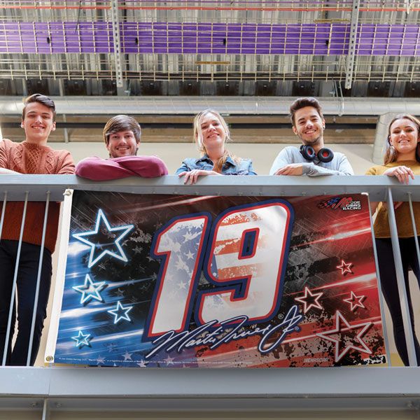 Martin Truex Jr 2024 Patriotic #19 NASCAR 3x5 Flag