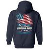 NASCAR 2025 Daytona 500 Patriotic Hoodie Outerwear Sweatshirt Navy Blue