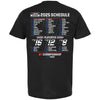 NASCAR 2025 Cup Series Schedule T-Shirt Black