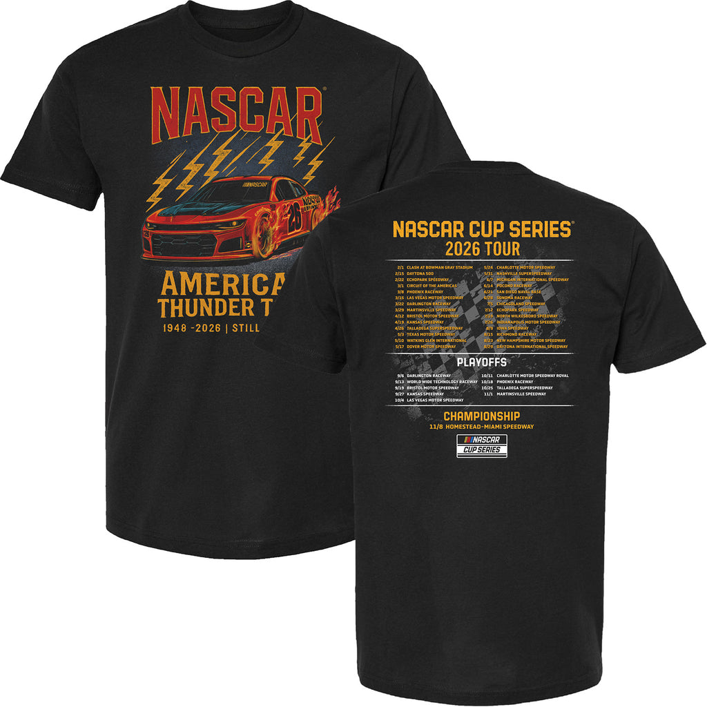 NASCAR 2026 Cup Series Schedule T-Shirt Black
