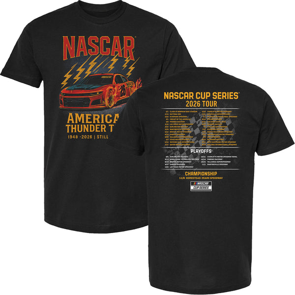 NASCAR 2026 Cup Series Schedule T-Shirt Black