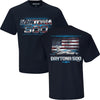 NASCAR 2026 Daytona 500 Flag T-Shirt Blue