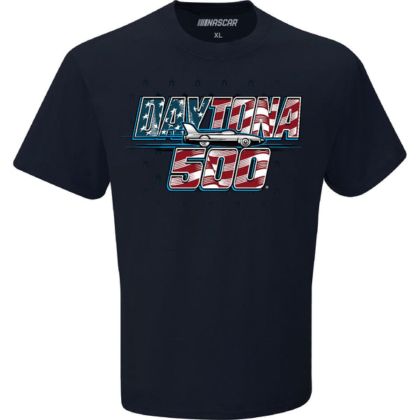 NASCAR 2025 Daytona 500 Patriotic T-Shirt Blue