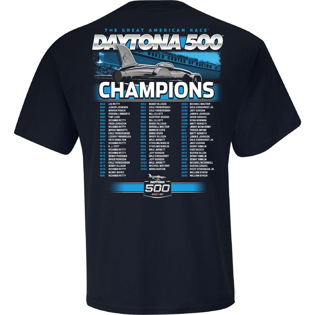 NASCAR 2026 Daytona 500 Past Champions T-Shirt Blue