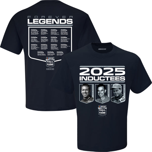 NASCAR 2025 Hall of Fame Roster T-Shirt Blue