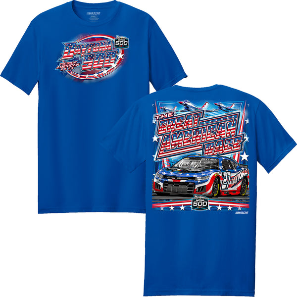 NASCAR 2027 Daytona 500 Patriotic Flyover T-Shirt Blue