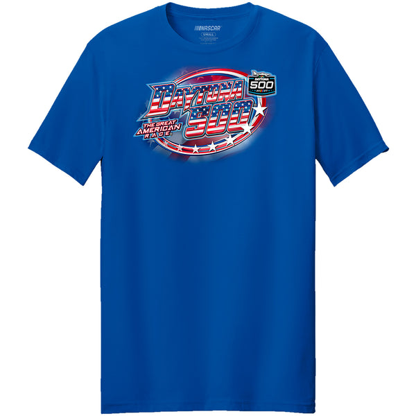 NASCAR 2027 Daytona 500 Patriotic Flyover T-Shirt Blue
