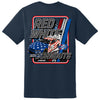 NASCAR 2026 America 250th Red, White, & Burnouts 2-Spot Classic Ink T-Shirt Blue