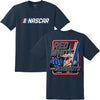 NASCAR 2026 America 250th Red, White, & Burnouts 2-Spot Classic Ink T-Shirt Blue
