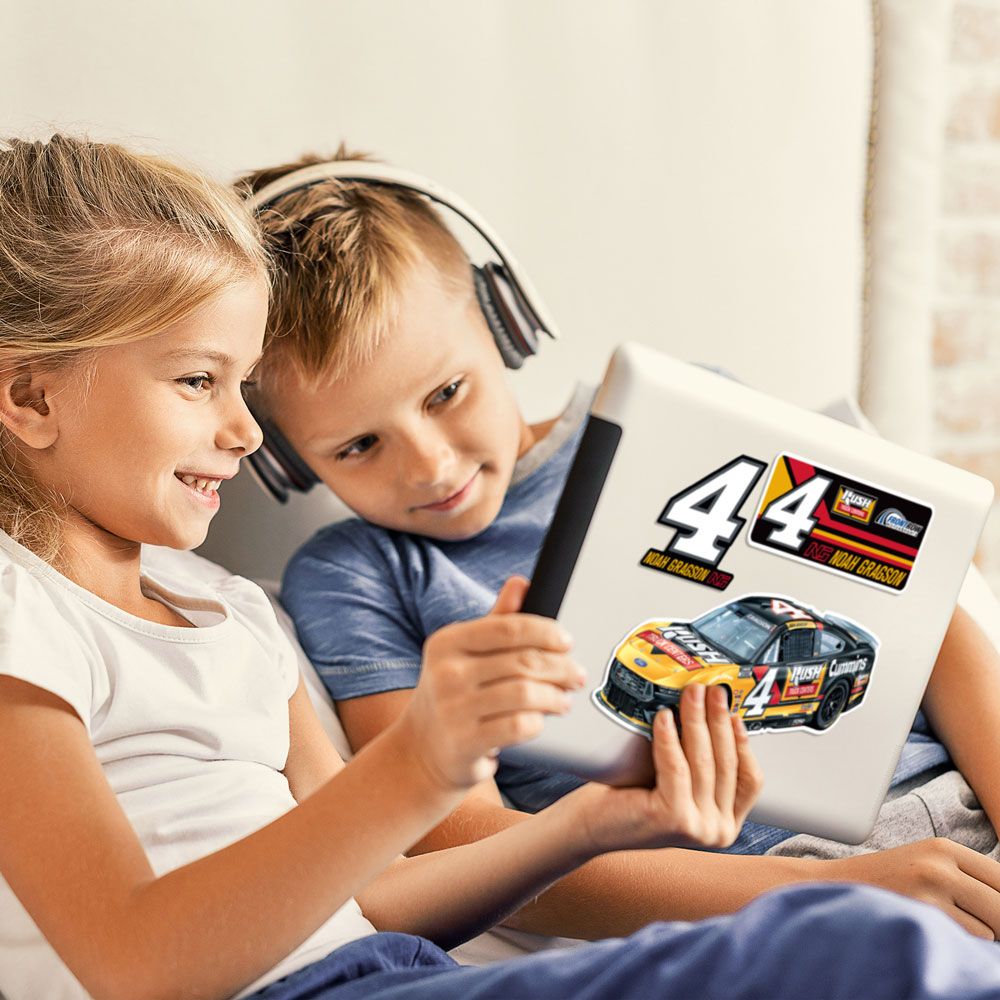 Noah Gragson 2025 Multi-Use Rush Truck Centers #4 Decal 3-Pack NASCAR