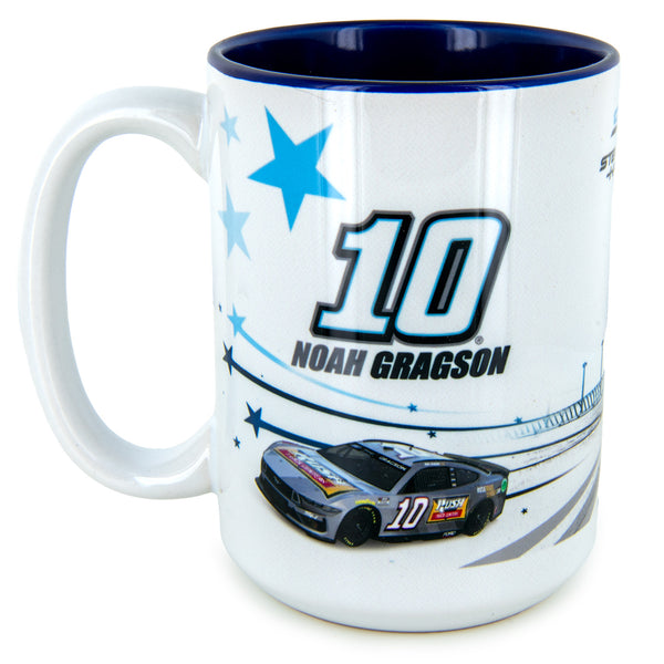 Noah Gragson 2024 Rush Truck Centers #10 Coffee Mug 15oz With Color Interior NASCAR