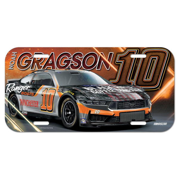 Noah Gragson 2024 Black Rifle Coffee Plastic Car License Plate #10 NASCAR