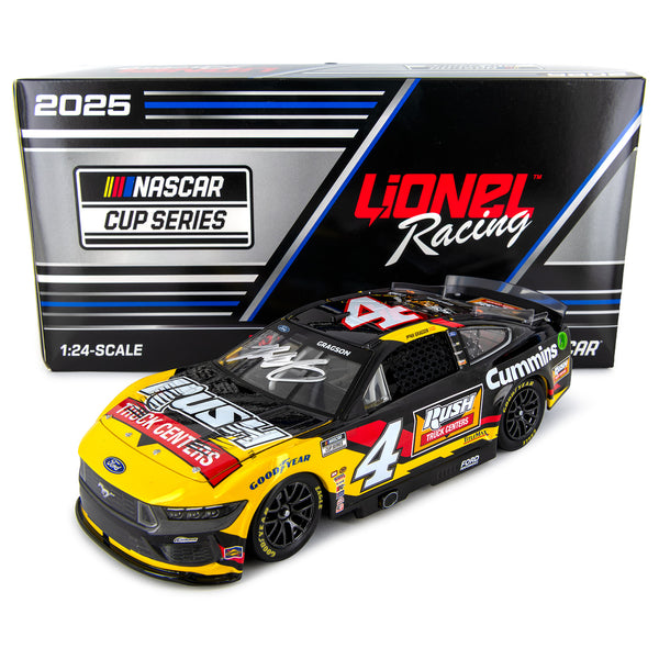 Noah Gragson Autographed Rush Truck Centers 1:24 Standard 2025 Diecast Car Hand Signed #4 NASCAR
