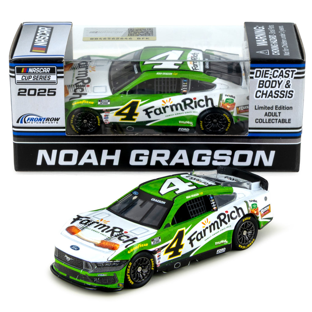 Noah Gragson Farm Rich 1:64 Standard Chassis 2025 Diecast Car #4 NASCAR