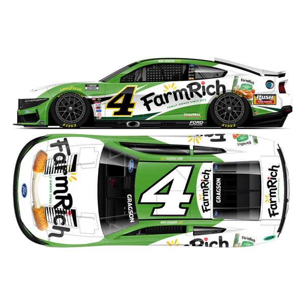 Noah Gragson Farm Rich 1:64 Standard Chassis 2025 Diecast Car #4 NASCAR