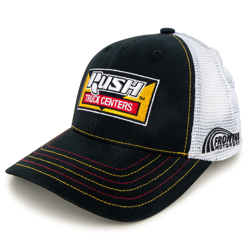 Noah Gragson 2025 Rush Truck Centers Sponsor Mesh Hat Black/White #4 NASCAR