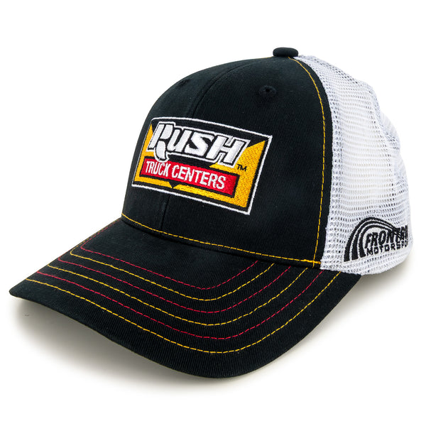 Noah Gragson 2025 Rush Truck Centers Sponsor Mesh Hat Black/White #4 NASCAR