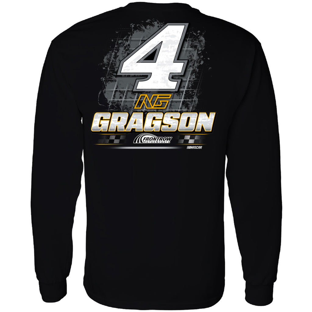 Noah Gragson 2025 Long Sleeve Rush Truck Centers 2-Spot T-Shirt Black #4 NASCAR