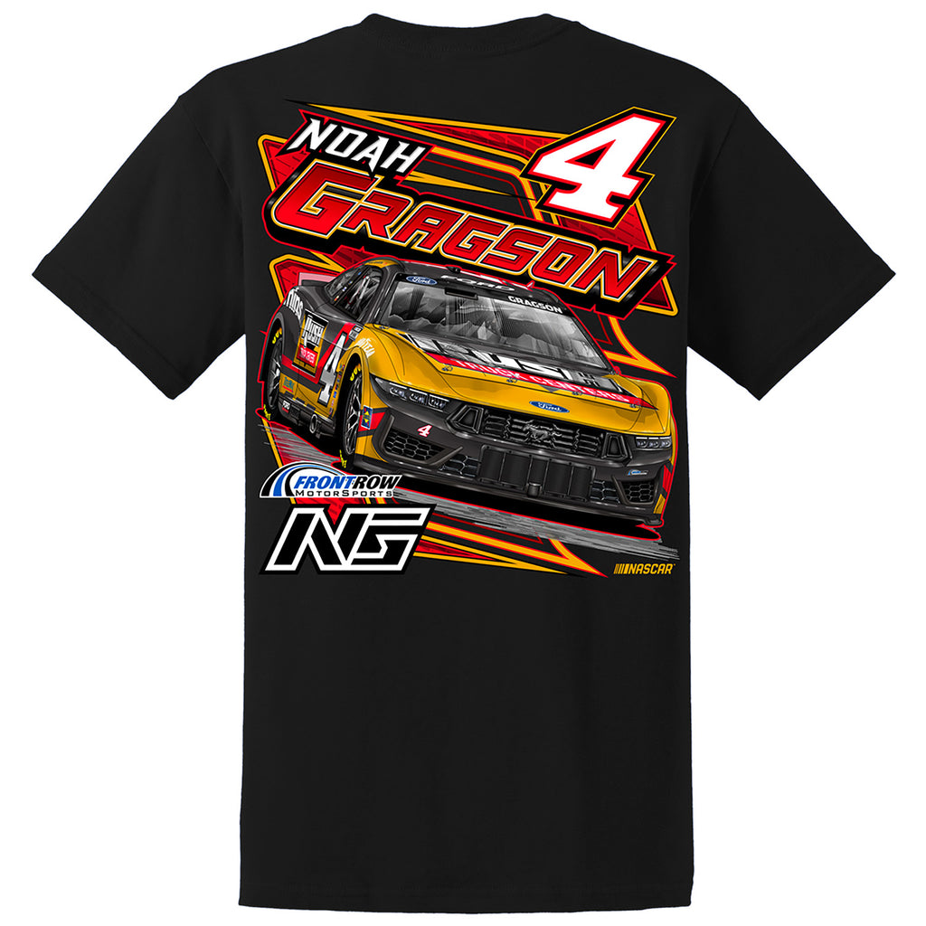 Noah Gragson 2025 Rush Truck Centers #4 Black 2-Spot Car T-Shirt NASCAR