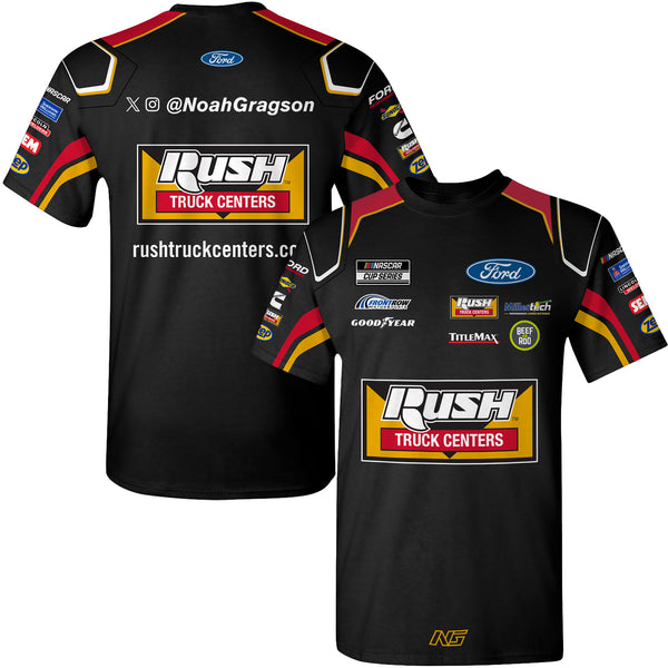 Noah Gragson 2025 Rush Truck Centers Sublimated Uniform Pit Crew T-Shirt #4 NASCAR