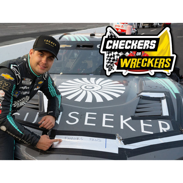Noah Gragson North Wilkesboro All-Star Fan Vote "Checkers or Wreckers" Raced Version 1:24 Standard 2023 Diecast Car #42 NASCAR