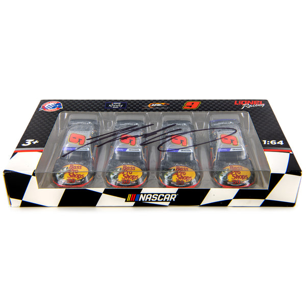 Noah Gragson Autographed 4-Straight-Wins 2022 Race Win 1:64 Diecast Set In Special Collectible Packaging