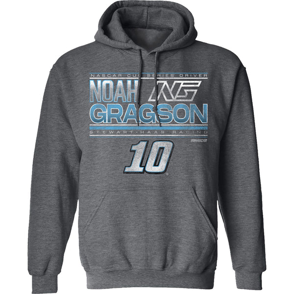 Noah Gragson 2024 Stewart Haas Racing #10 Hoodie Sweatshirt Gray NASCAR