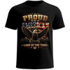 Proud To Be An American Patriotic T-Shirt Black