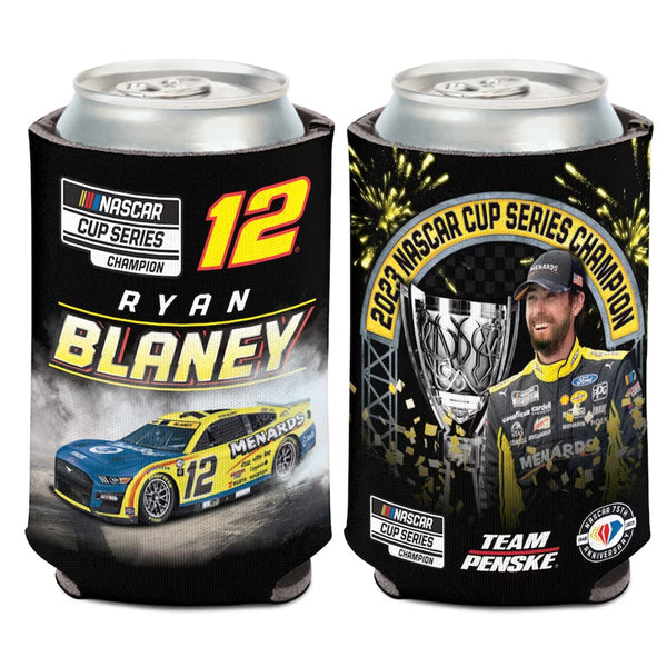 Ryan Blaney 2023 NASCAR Cup Series Champion Can Hugger 12oz Cooler #12