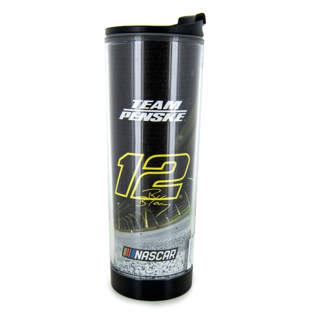 Ryan Blaney 2024 Plastic 14oz Tumbler Travel Mug #12 NASCAR