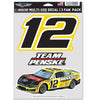 Ryan Blaney 2026 Multi-Use Menards #12 Decal 3-Pack NASCAR
