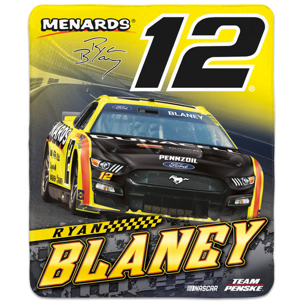 Ryan Blaney 2023 Menards 50x60 Winning Image Blanket #12 NASCAR