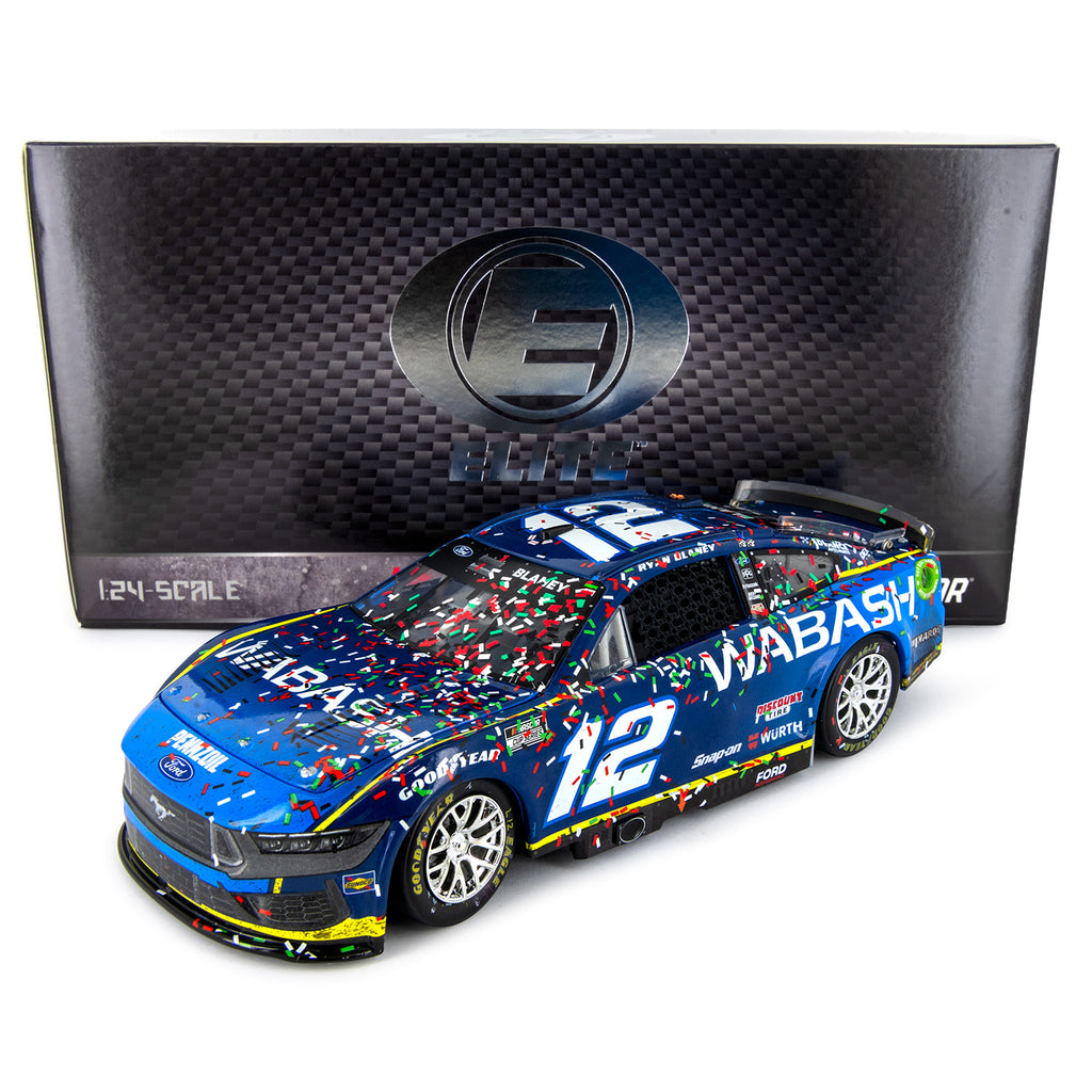 Ryan Blaney ELITE Pocono Race Win 1:24 2024 Diecast Car Wabash #12 NASCAR