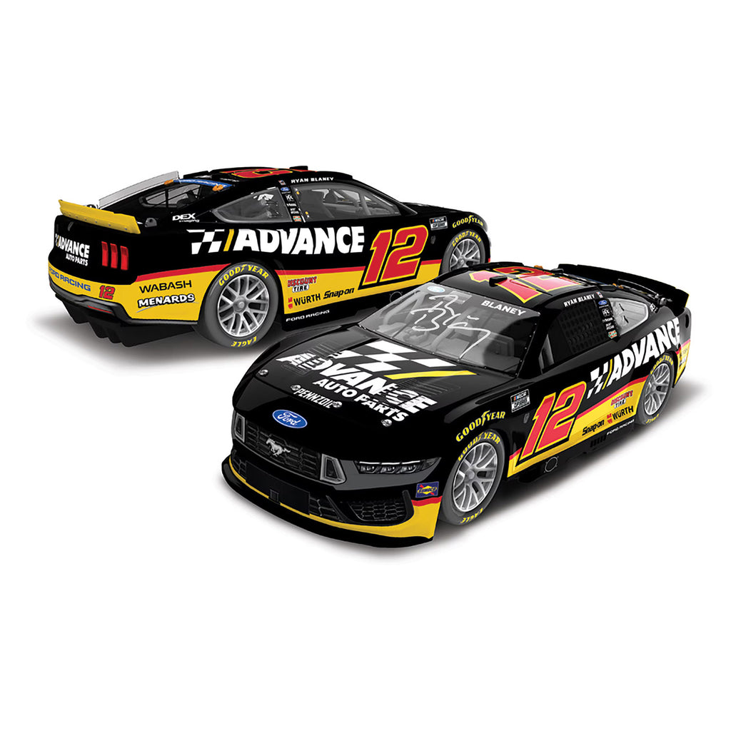 Ryan Blaney Autographed Advance Auto Parts 1:24 Standard 2026 Diecast Car #12 NASCAR
