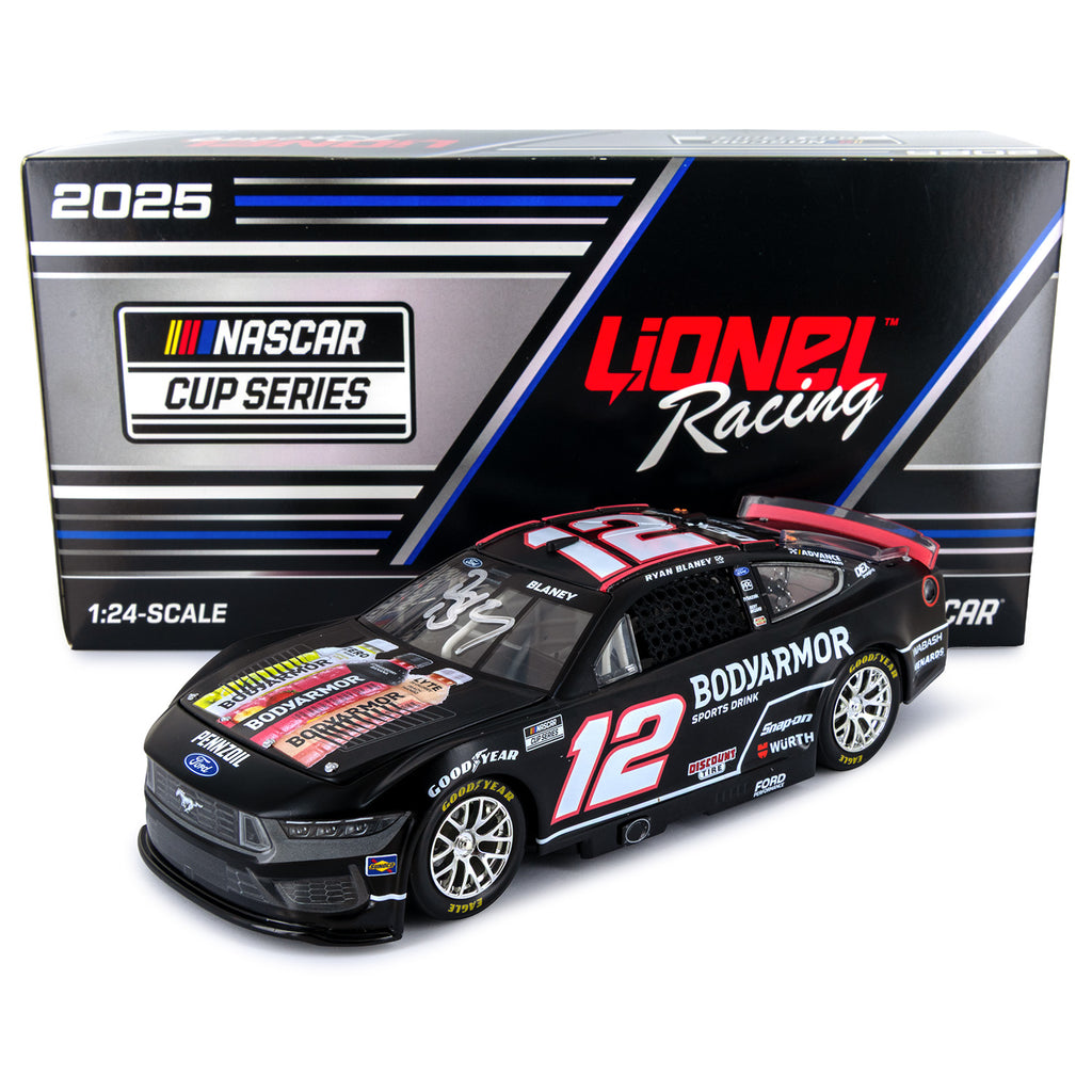 Ryan Blaney Autographed BodyArmor Black 1:24 Standard 2025 Diecast Car