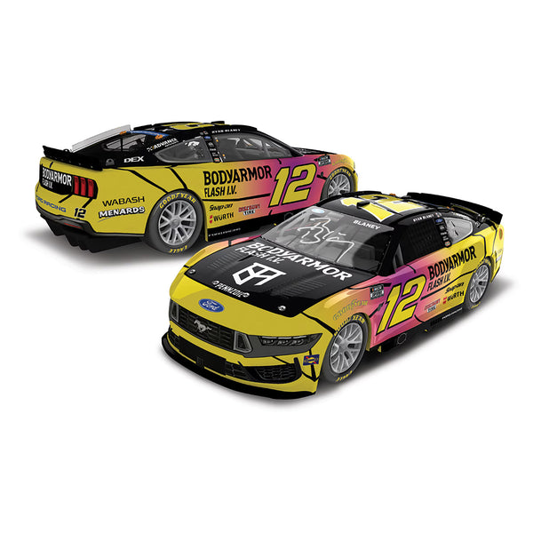 Ryan Blaney Autographed BodyArmor Flash I.V. Caffeine 1:24 Standard 2026 Diecast Car #12 NASCAR