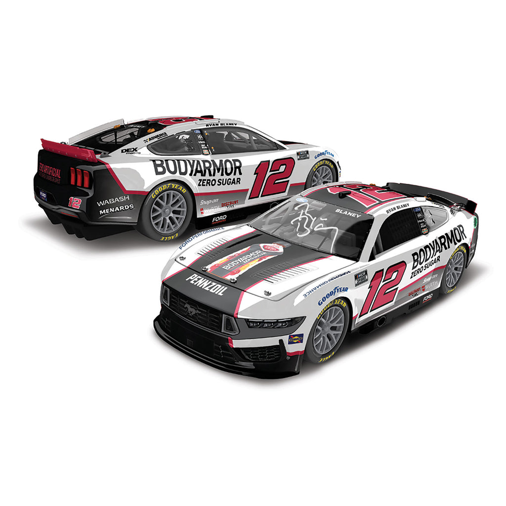 Ryan Blaney Autographed BodyArmor Zero Sugar 1:24 Standard 2024 Diecast Car #12 NASCAR